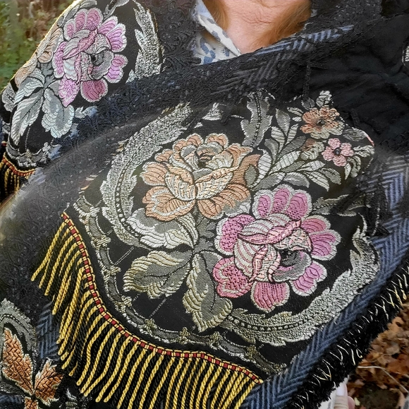 Upcycled Boho Scarf/Wrap - Picture 12 of 16